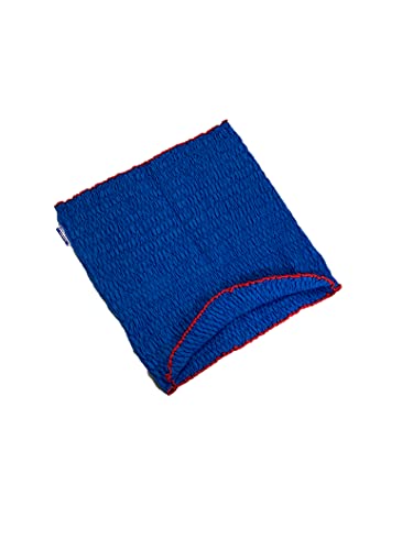 【日本製】アサヒ フィットカバー(ゴム入りパッド)80M 1枚(梱包用品/養生資材/引越し用品/引越資材/蛇腹形状) 表生地:青色・ 裏生地:青色 (両面青色仕様) 円周:1,600~4,000mm / 縦長さ:800mm